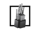 Image of messerstahl 17-piece gourmet knife set with block