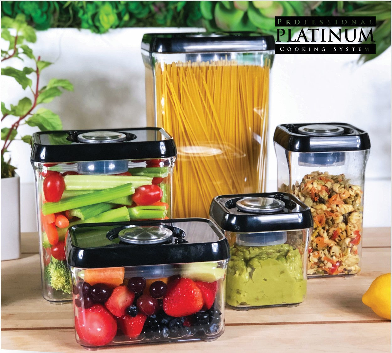 Vacuum Storage Containers - 10 Piece Set - Lifetime Guarantee